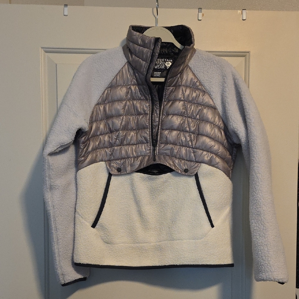 Mountain Hardwear Women's Size M Altius Hybrid Jacket Sherpa Puffer 1/2 Zip